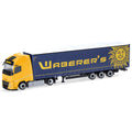 Herpa Volvo FH Aero Globetrotter XL Cavalo Mecânico Semireboque Sider Lowliner Waberer's Hungria