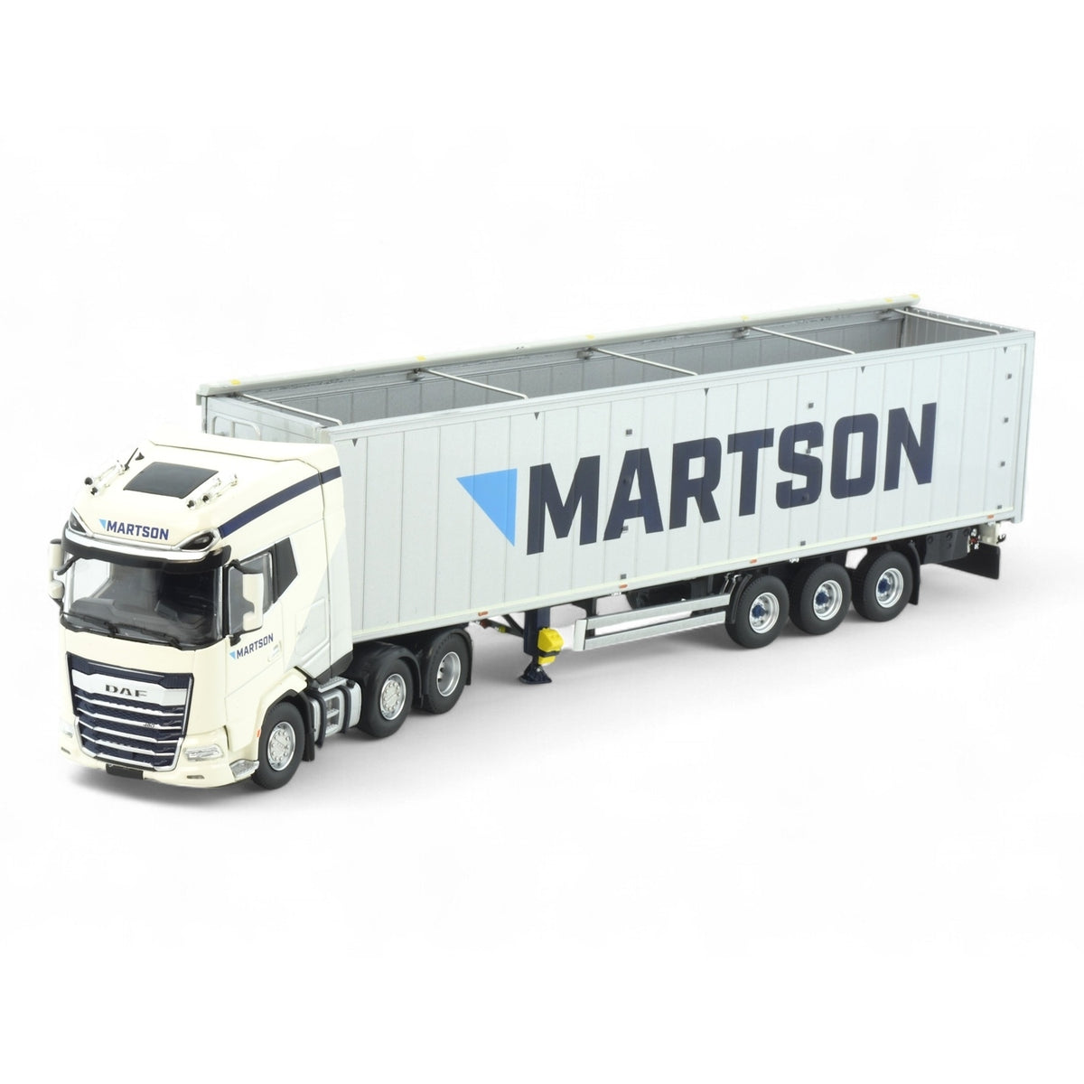 Tekno DAF XG+ 6x2 com Semirreboque Schubbodenauflieger 3 Eixos Martson