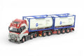 Tekno Volvo FH05 Globetrotter XL 6x2 D-Tec Flexitrailer 2x Tanque Contêiner SL Logistics