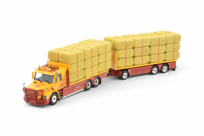 Tekno Scania 143M Torpedo Plataforma com Semirreboque Lastro 3 Eixos VSB Groep Holanda