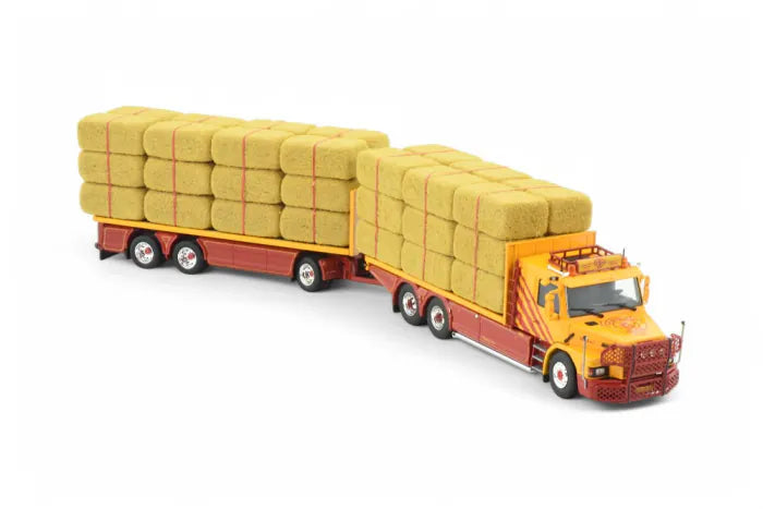 Tekno Scania 143M Torpedo Plataforma com Semirreboque Lastro 3 Eixos VSB Groep Holanda