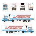 Tekno Scania T144 Torpedo com Semirreboque Frigorífico 3 Eixos Besseling