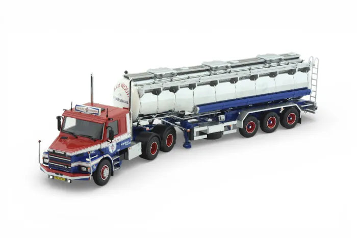 Tekno Scania 142H 4x2 com Semirreboque Tanque 3 Eixos A. v. d. Vouw