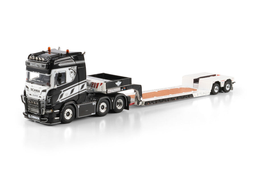 WSI Scania CS Highline 6x2 com Semirreboque Prancha 2 Eixos Euro-PX Beghetto