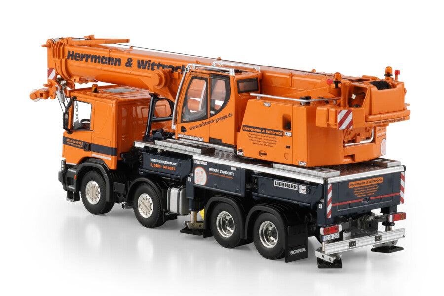 WSI Scania P500 8x4 Liebherr LTF 1060-4.1 Guindaste Móvel Herrmann & Wittrock