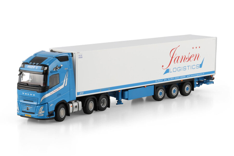 WSI Volvo FH AERO GL XL 6x2 com Semirreboque Frigorífico 3 Eixos Jansen Urk Holanda