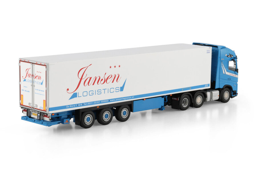 WSI Volvo FH AERO GL XL 6x2 com Semirreboque Frigorífico 3 Eixos Jansen Urk Holanda