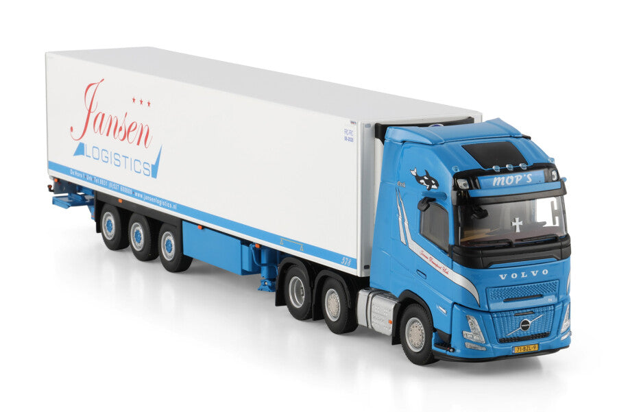 WSI Volvo FH AERO GL XL 6x2 com Semirreboque Frigorífico 3 Eixos Jansen Urk Holanda