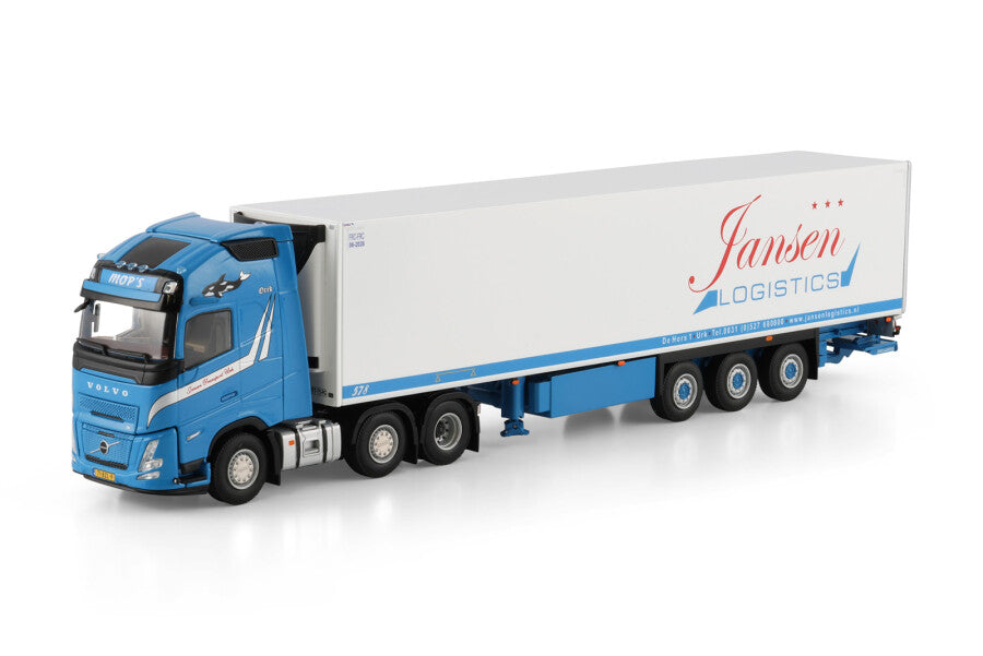 WSI Volvo FH AERO GL XL 6x2 com Semirreboque Frigorífico 3 Eixos Jansen Urk Holanda