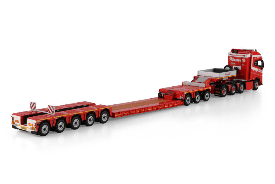 WSI Kloster A/S Volvo FH5 Globetrotter XL 8x4 com Prancha de Transporte e Dolly 3 Eixos