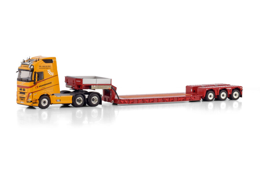 WSI Volvo FH5 GL XL 6x2 com Semirreboque Prancha Nooteboom 3 Eixos Kranringen