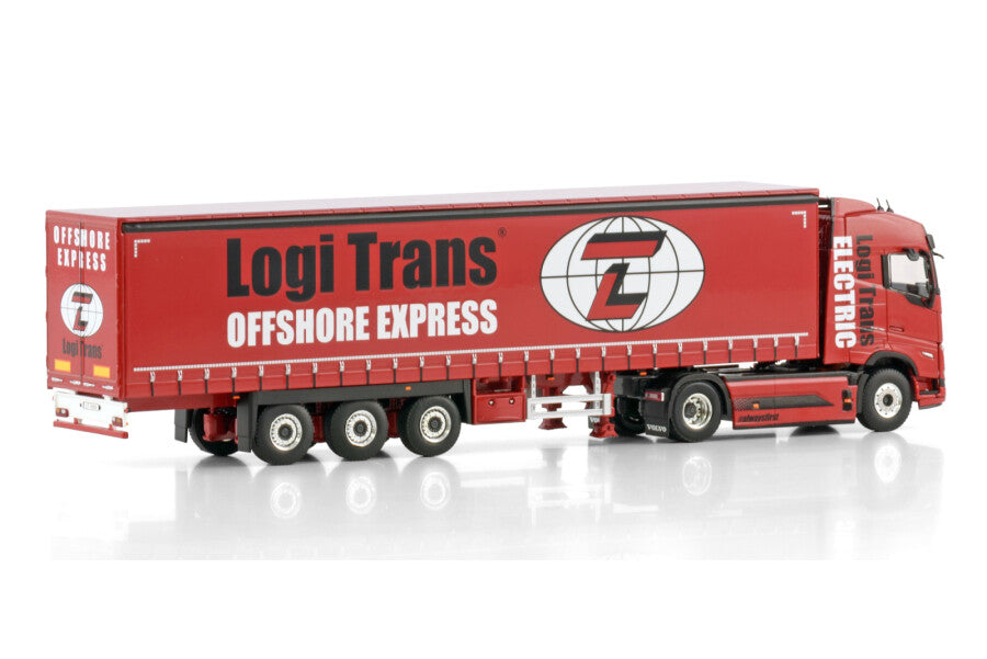 WSI Volvo FH5 GL Elétrico 4x2 com Semirreboque Sider 3 Eixos Logi Trans