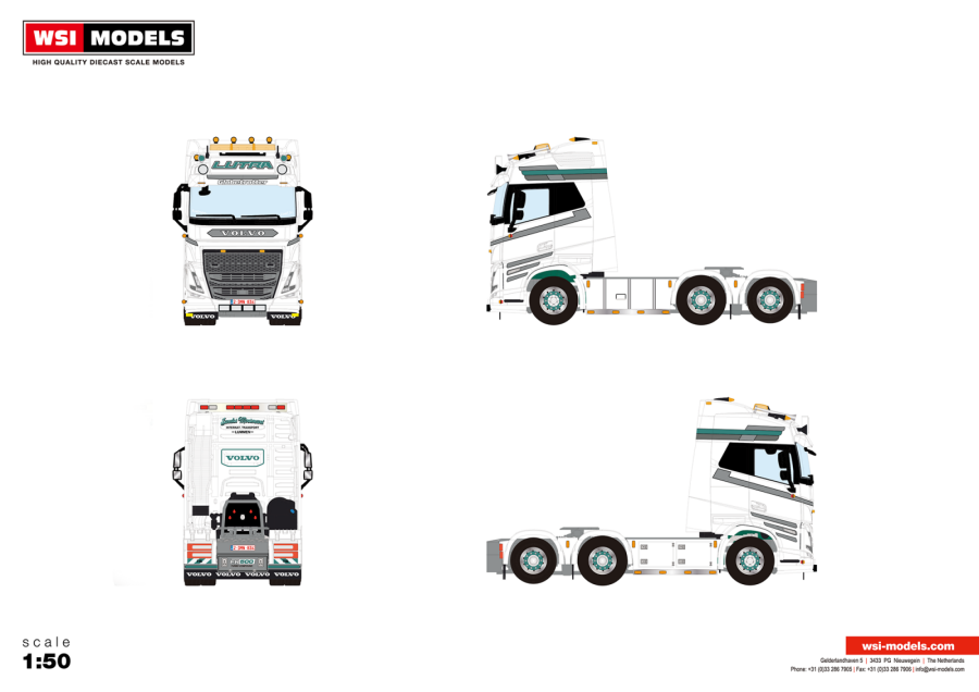 WSI Volvo FH5 GL 6x2 Cavalo Mecânico Florestal Lutra