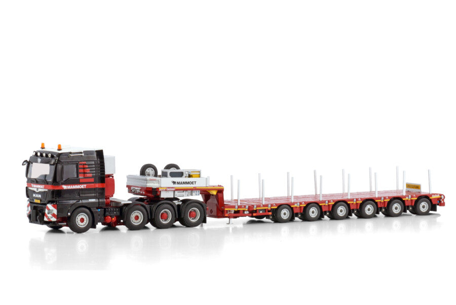 WSI MAN TGX XLX Euro 6c Facelift 8x4 com Prancha Baixa Manoovr 6 Eixos Mammoet