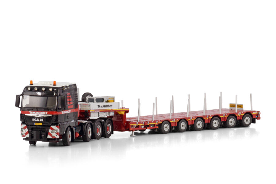 WSI MAN TGX XLX Euro 6c Facelift 8x4 com Prancha Baixa Manoovr 6 Eixos Mammoet