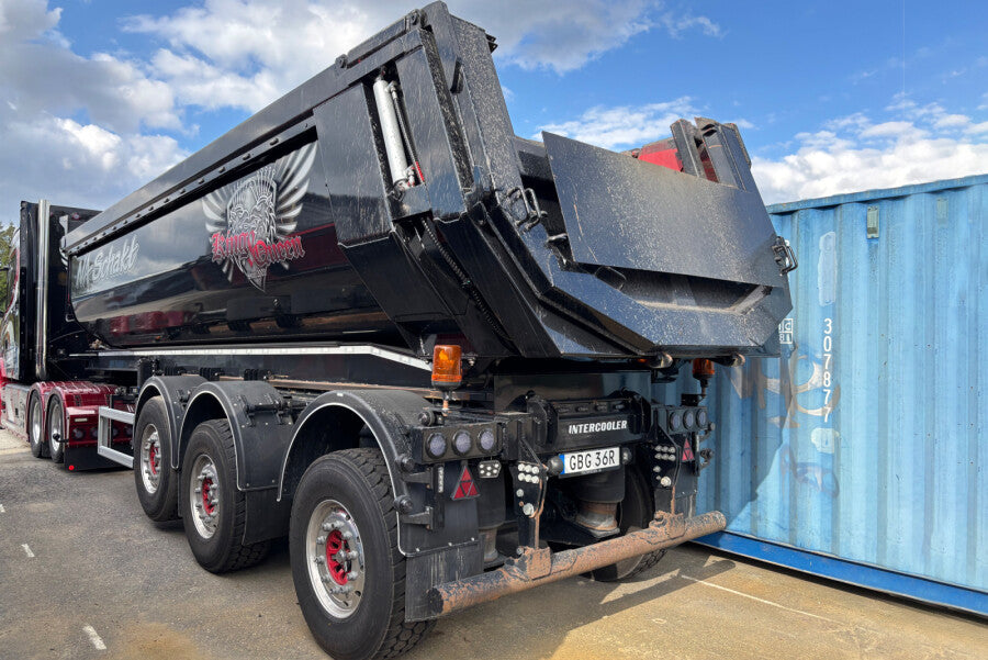 WSI Scania Vlastuin Torpedo 6x2 com Semirreboque Basculante 3 Eixos Na Schakt
