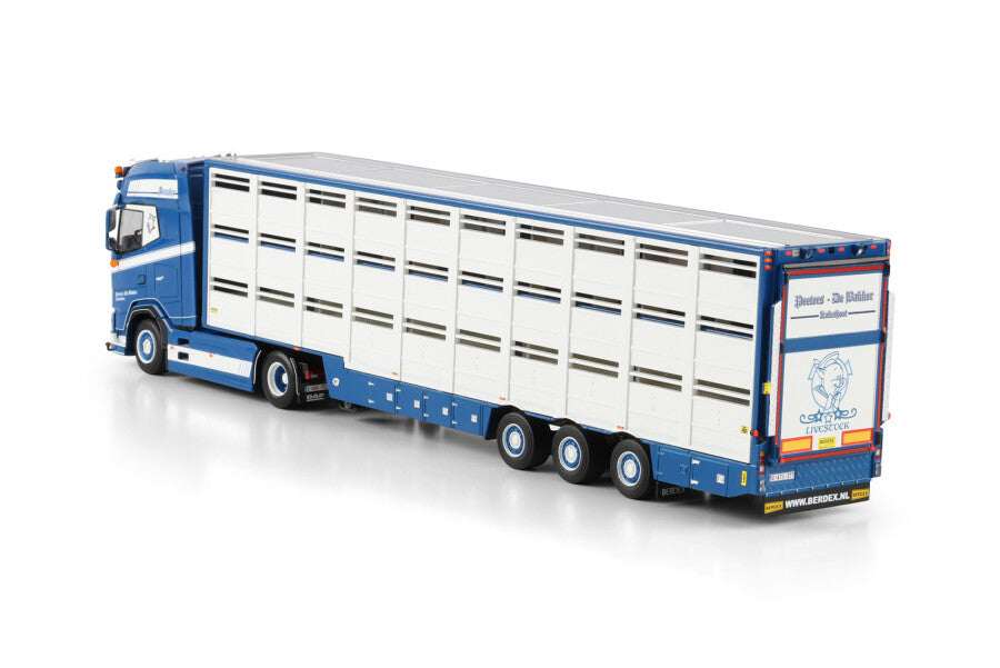 WSI Peeters de Bakker DAF XG+ MY25 4x2 Semirreboque Gado 3 Eixos
