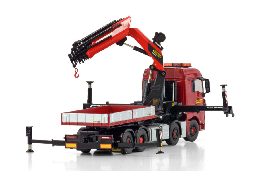 WSI MAN TGX XLX Euro 6C Faceli 8x2 com Guindaste Palfinger PK 1650 TEC + Lança e Caixa Lastro