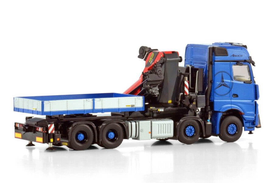 WSI Mercedes-Benz Arocs MP5 Big Space 8x4 com Guindaste Palfinger PK 1650 TEC + Lança e Caixa de Lastro