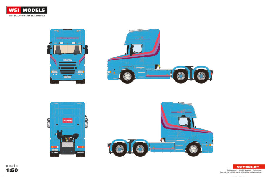 WSI Scania T5 Torpedo 6x2 Cavalo Mecânico Linha Premium