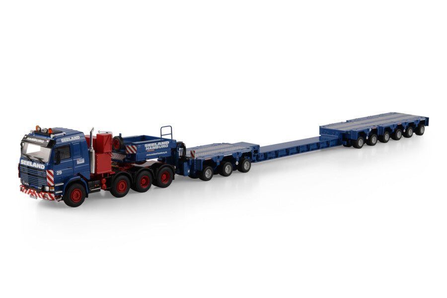 WSI Seeland Scania 3-Series 8x4 Scheuerle Intercombi Prancha 8 Eixos