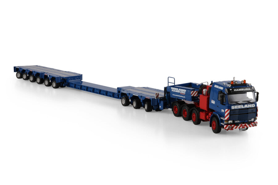 WSI Seeland Scania 3-Series 8x4 Scheuerle Intercombi Prancha 8 Eixos