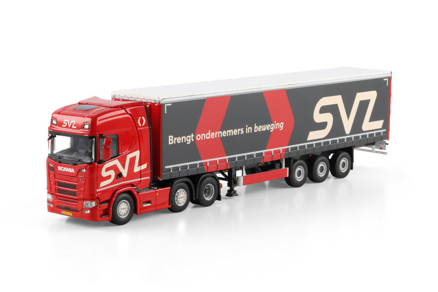 WSI SVZ Scania S Highline CS20H 6x2 Semirreboque Sider 3 Eixos