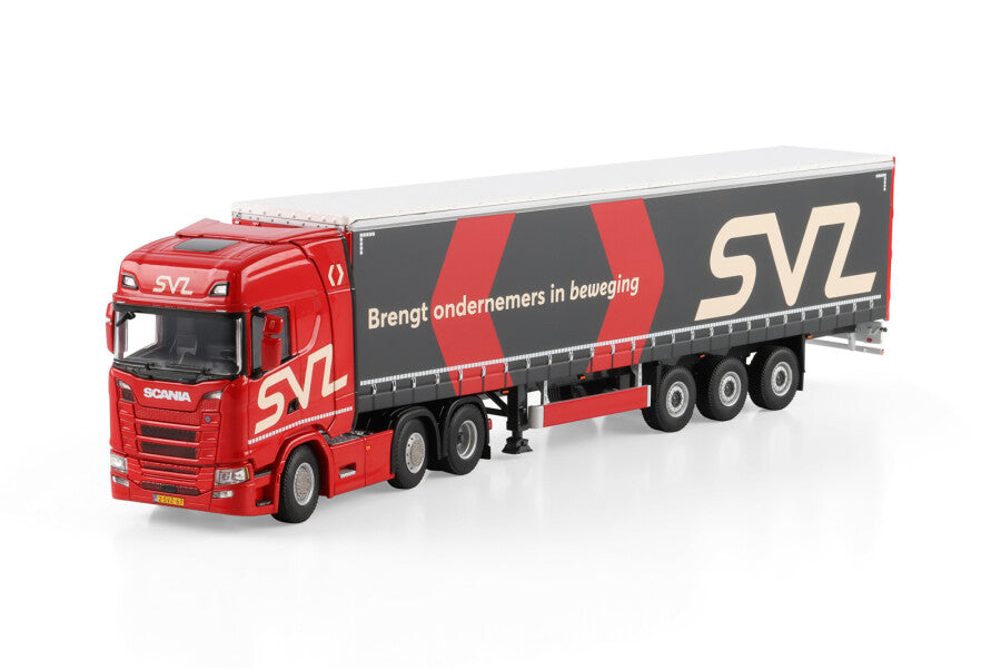 WSI SVZ Scania S Highline CS20H 6x2 Semirreboque Sider 3 Eixos
