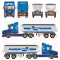 Tekno Scania 164G Torpedo 6x4 com Semirreboque Basculante 2 Eixos Meiller Transkal