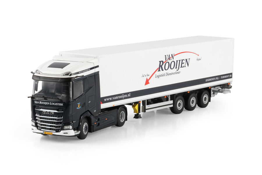 WSI DAF XG MY25 6x2 Cavalo Mecânico com Semirreboque Baú Van Rooijen Logistiek
