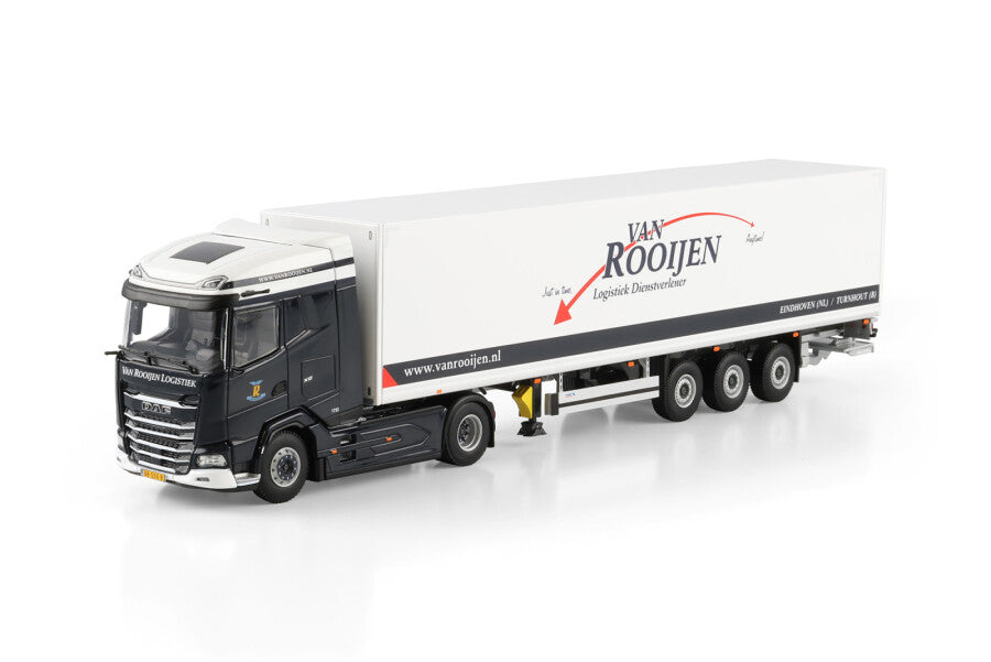 WSI DAF XG MY25 6x2 Cavalo Mecânico com Semirreboque Baú Van Rooijen Logistiek