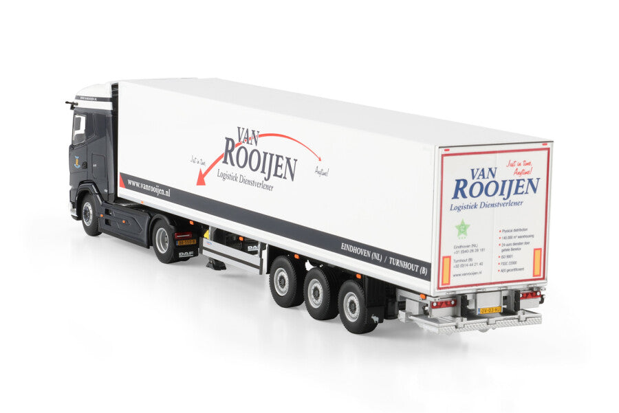 WSI DAF XG MY25 6x2 Cavalo Mecânico com Semirreboque Baú Van Rooijen Logistiek