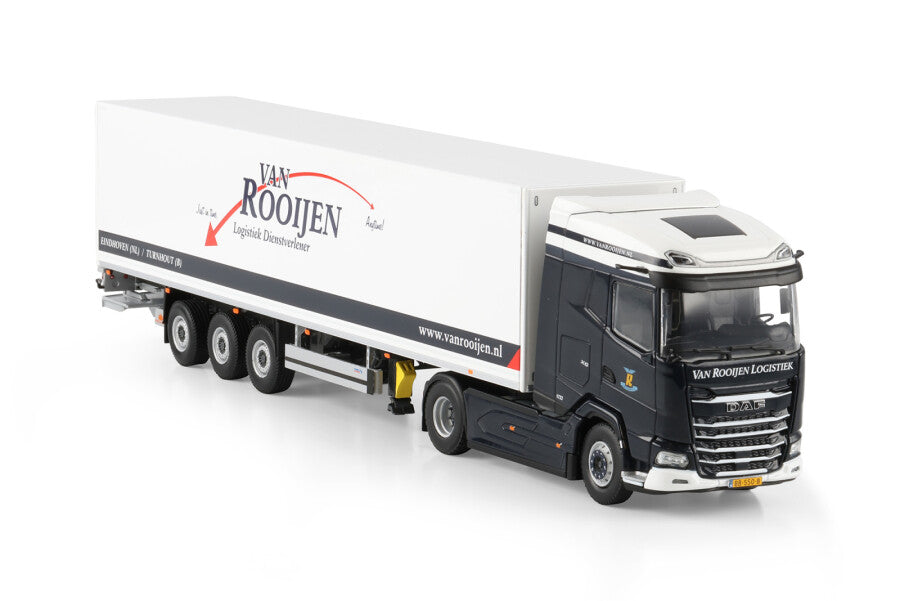 WSI DAF XG MY25 6x2 Cavalo Mecânico com Semirreboque Baú Van Rooijen Logistiek