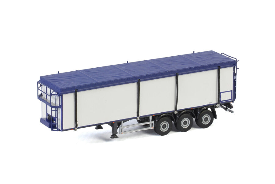 WSI Semirreboque Volante Kolibri 3 Eixos Branco/Azul Linha Branca