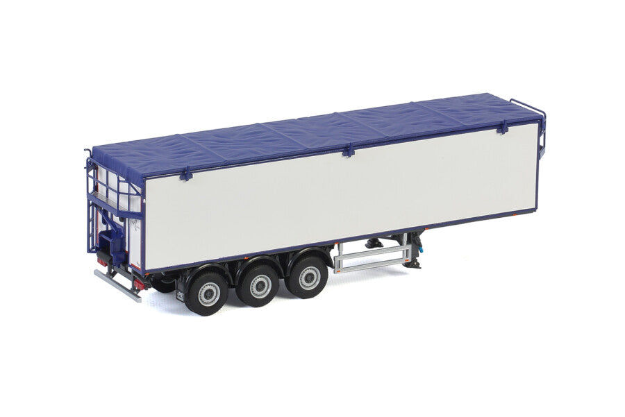 WSI Semirreboque Volante Kolibri 3 Eixos Branco/Azul Linha Branca
