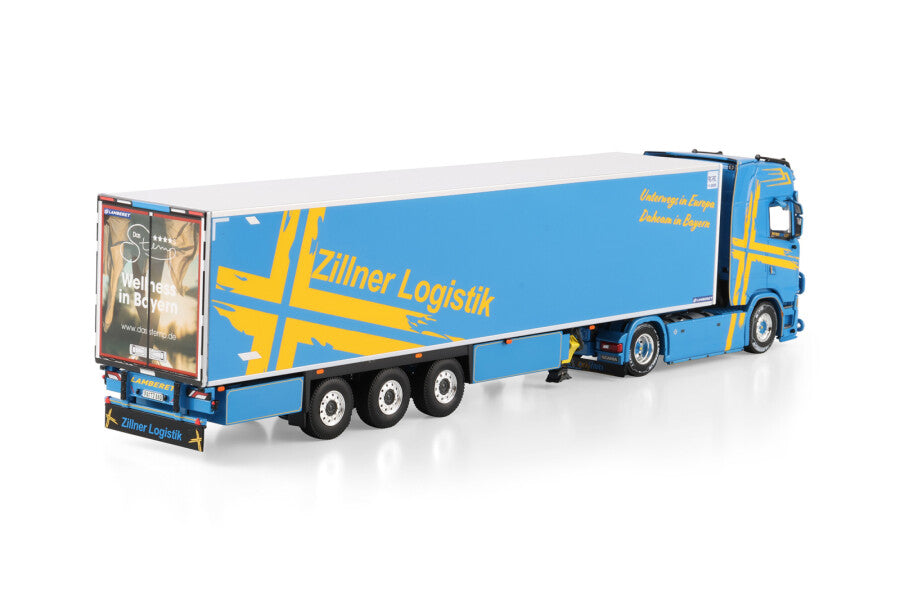 WSI Scania S Highline 4x2 com Semirreboque Baú Frigorífico Zillner 3 Eixos