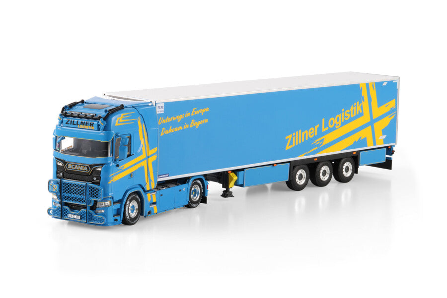 WSI Scania S Highline 4x2 com Semirreboque Baú Frigorífico Zillner 3 Eixos